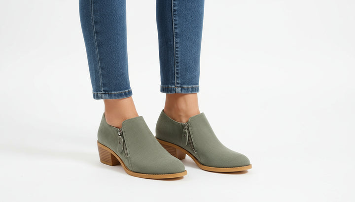 THE ANGELA ZIP-UP BOOTS