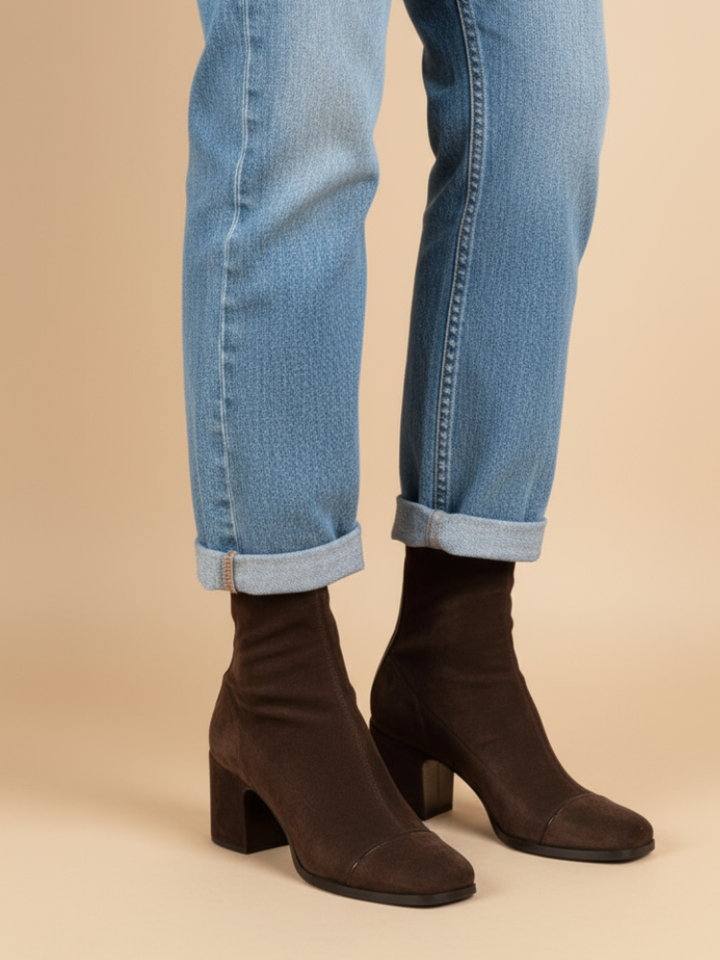 THE AVA COMFORT HEELED BOOTS