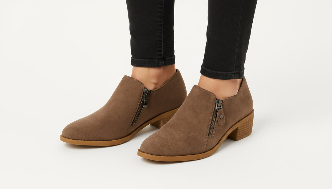 THE ANGELA ZIP-UP BOOTS