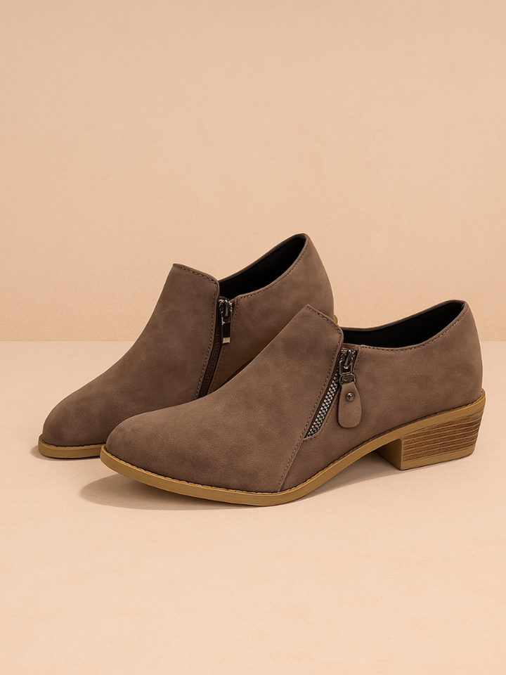 THE ANGELA ZIP-UP BOOTS