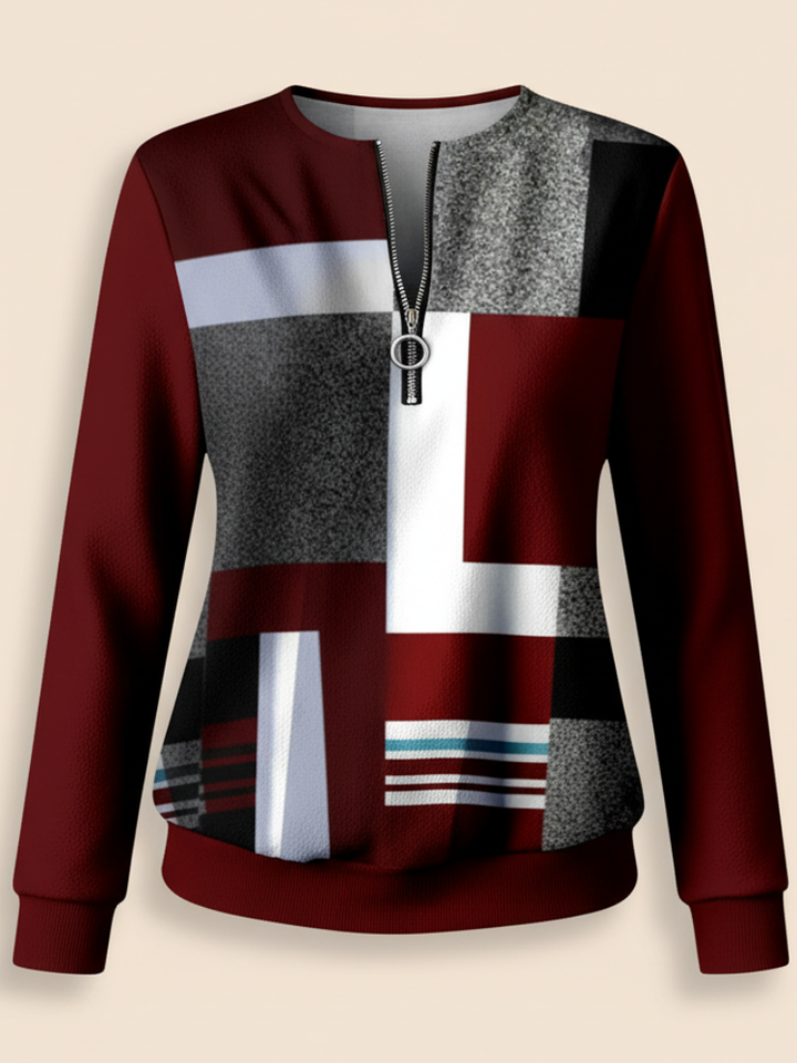 Laila | Casual Half-Zip Sweatshirt