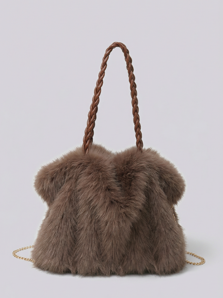 CHARLOTTE- Plush Velvet Tote Bag