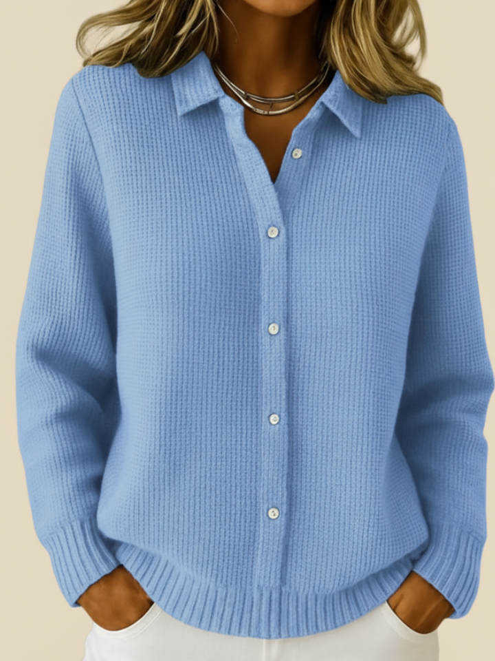 Elaine | Classic Knit Button Cardigan