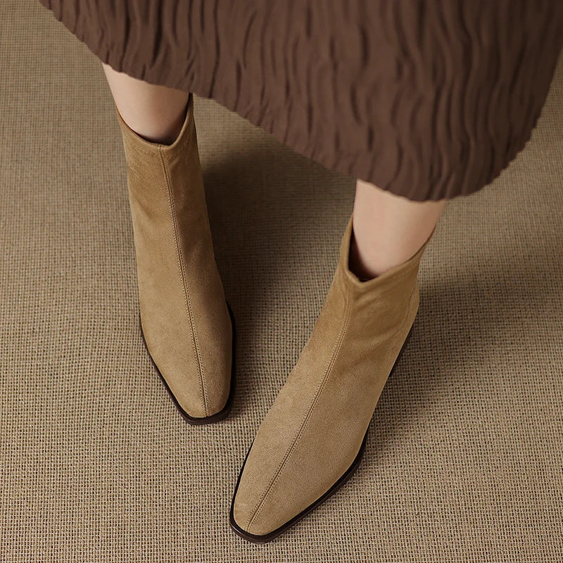 Giuliana | Elegant Suede Ankle Boots