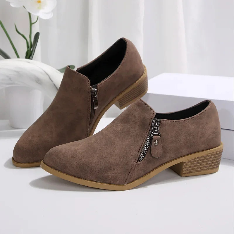 THE ANGELA ZIP-UP BOOTS