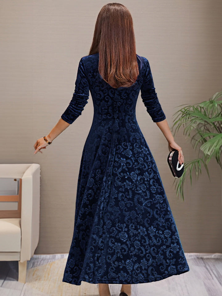 Nancy | Elegant Velvet Maxi Dress